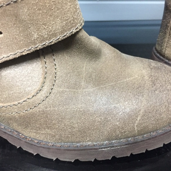 Aldo Gray Leather Wedge Booties - Picture 6 of 6